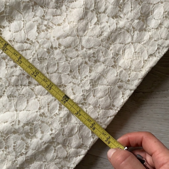 NWT Calvin Klein lace dress cream sleeveless size 2 midi classic career romantic - Picture 8 of 11